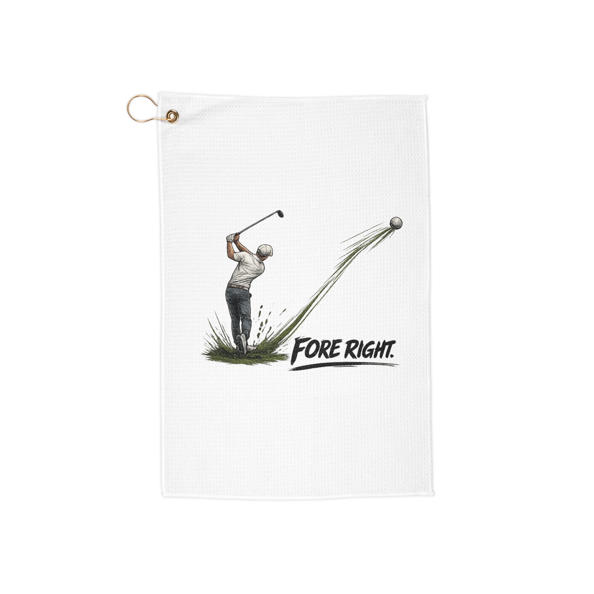 Microfiber Golf Towel with Grommet & Hook